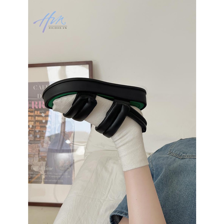 Dép Sandal Đế Mềm Dày Thời Trang Mùa Hè 2023 Phong Cách Retro Cho Nữ