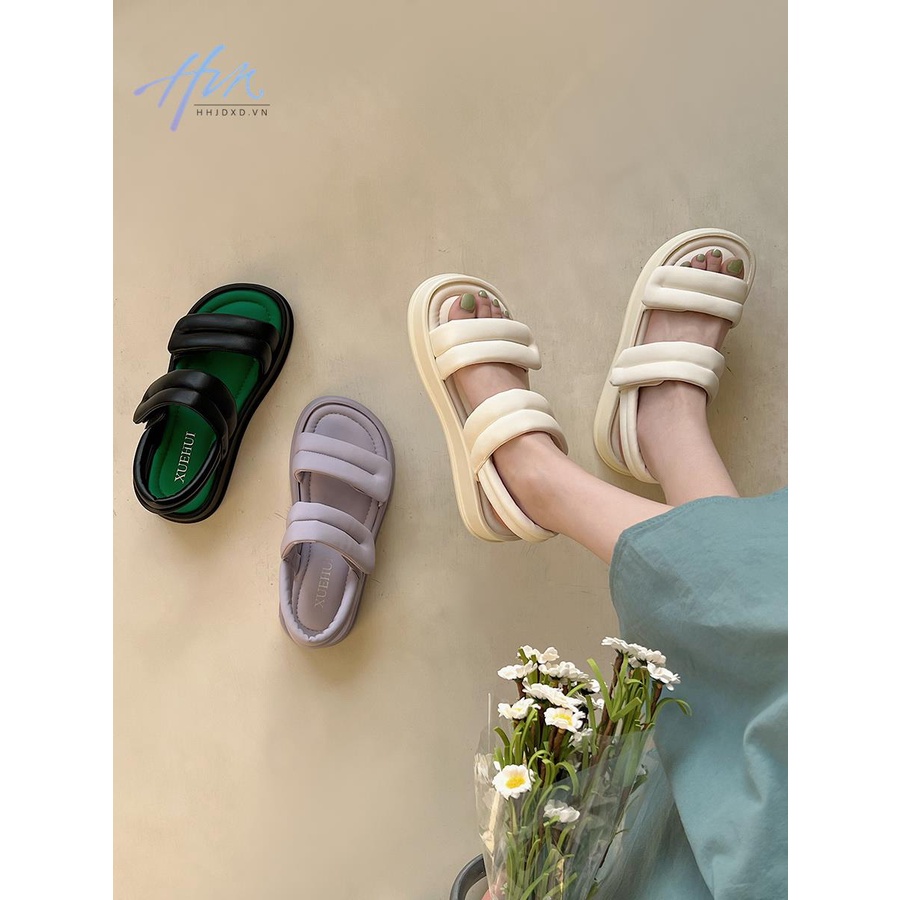 Dép Sandal Đế Mềm Dày Thời Trang Mùa Hè 2023 Phong Cách Retro Cho Nữ