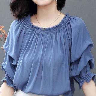Áo sơ mi nữ, áo kiểu xếp ly tay bồng, áo công sở nữ