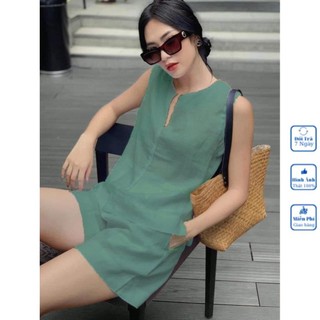 Bộ sát nách, bộ quần đùi, áo sát nách, quần đùi, vải đũi mềm mát thấm mồ hôi, không nhăn. mã y6