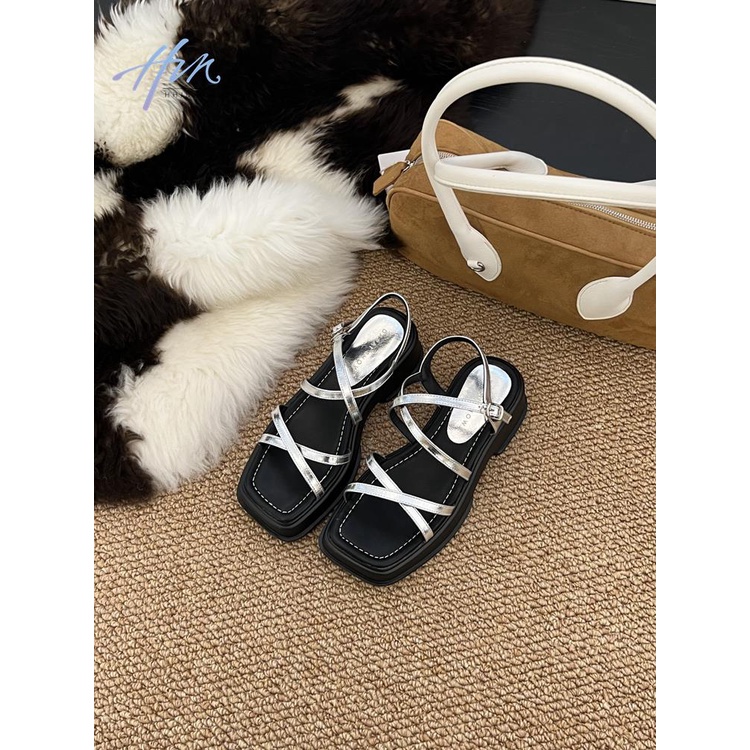 Giày Sandal Đế Dày Phong Cách Roman Thời Trang Mùa Hè Cho Nữ