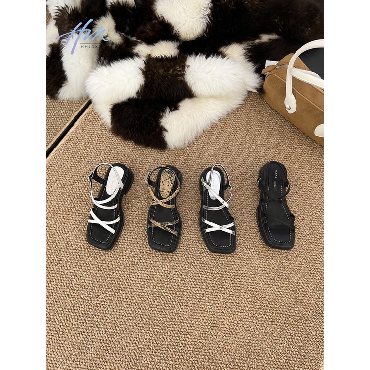 Giày Sandal Đế Dày Phong Cách Roman Thời Trang Mùa Hè Cho Nữ