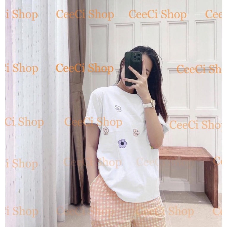 Bộ ống rộng caro siêu đẹp chất cotton l1 kèm vdeo ảnh thật