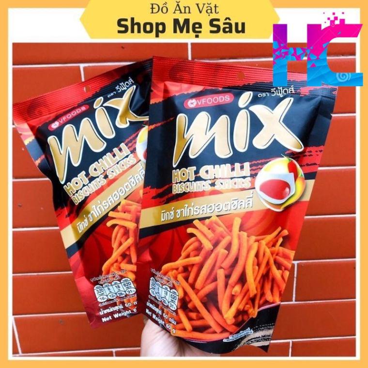 Snack bim bim que Mix Vfoods Thái Lan 60g vị tỏi ớt cay - hang_chuan