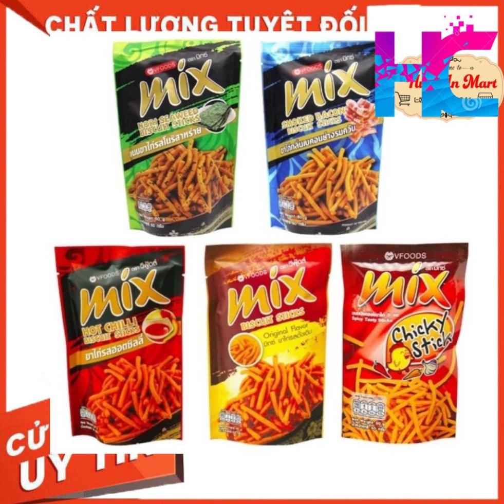 Snack bim bim que Mix Vfoods Thái Lan 60g vị tỏi ớt cay - hang_chuan