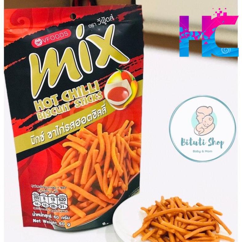 Snack bim bim que Mix Vfoods Thái Lan 60g vị tỏi ớt cay - hang_chuan