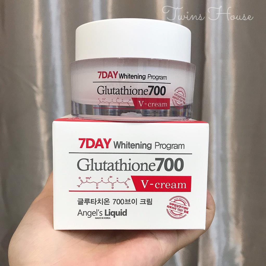 Kem Trắng Da 7 day Whitening Program Glutathione 700V-Ampe