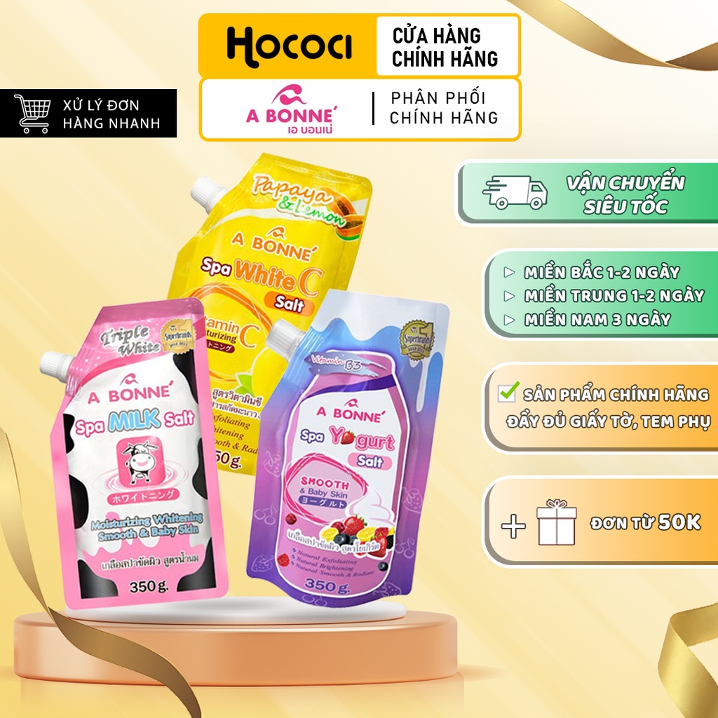 Muối Tắm Sữa Bò Tẩy Tế Bào Chết Toàn Thân A Bonne Spa Milk Salt 350g