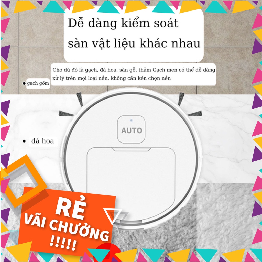 Robot Hút Bụi Thông Minh,Tự Động Phát Hiện Khi Gặp Các Vật Cản , Robot hút bụi 3 in 1( hút bụi,quét rác,lau sàn) | BigBuy360 - bigbuy360.vn