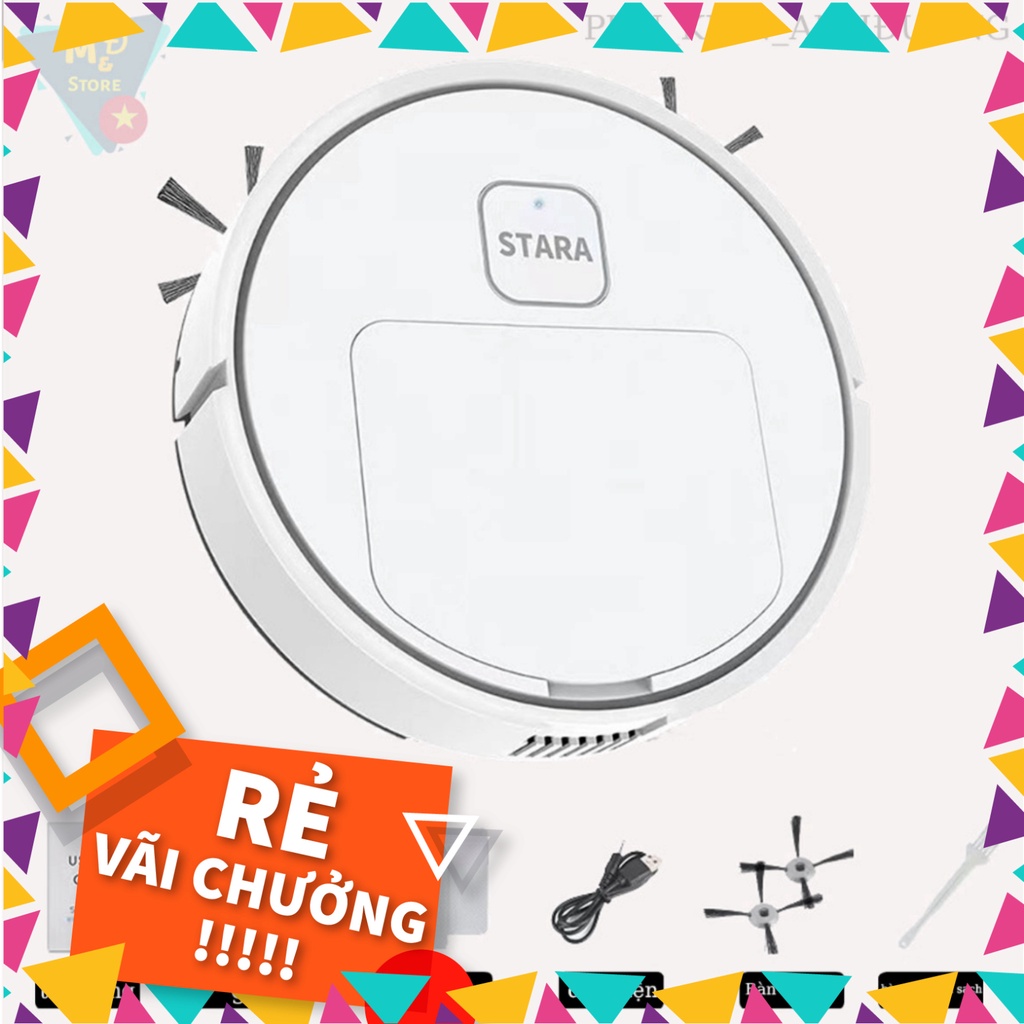 Robot Hút Bụi Thông Minh,Tự Động Phát Hiện Khi Gặp Các Vật Cản , Robot hút bụi 3 in 1( hút bụi,quét rác,lau sàn) | BigBuy360 - bigbuy360.vn