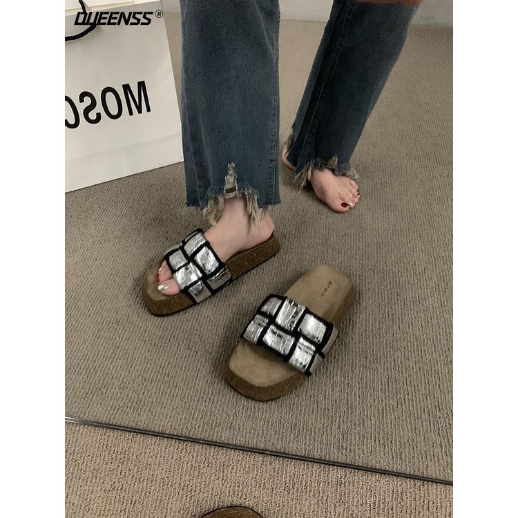 Dép Lê Đế Dày Thời Trang Mùa Hè 2023 Phong Cách Mới Cho Nữ
