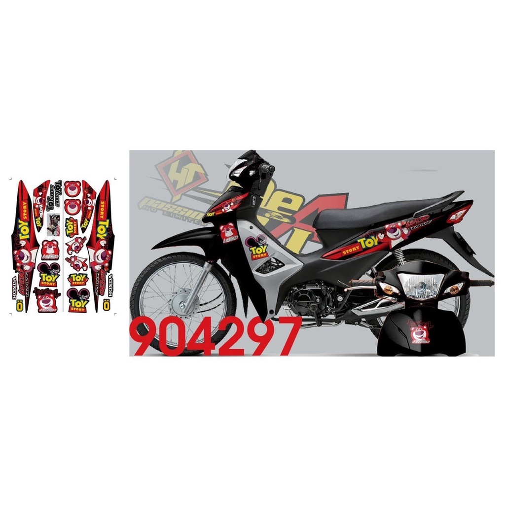 TEM RỜI WAVE 50-100-110 GẤU DÂU - TEM CAO CẤP CHỐNG THÁM NƯỚC