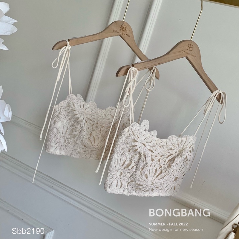 SET ÁO 2 DÂY REN CROPTOP MIX QUẦN SUÔNG ĐI BIỂN SIÊU XINH