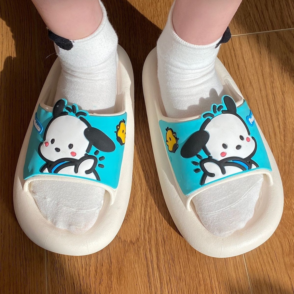Dép Đi Trong Nhà Đế Dày Mềm Mại Thoải Mái Chống Trượt In Hình Cún Dễ Thương Thời Trang Mùa Hè Cho Học Sinh