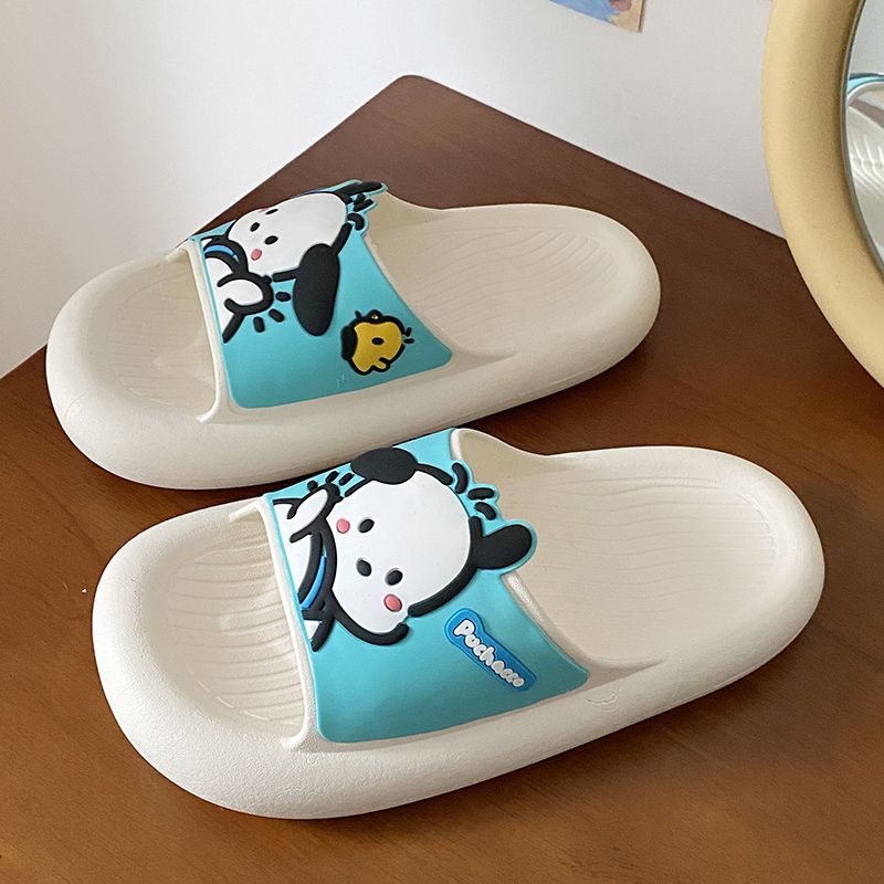 Dép Đi Trong Nhà Đế Dày Mềm Mại Thoải Mái Chống Trượt In Hình Cún Dễ Thương Thời Trang Mùa Hè Cho Học Sinh