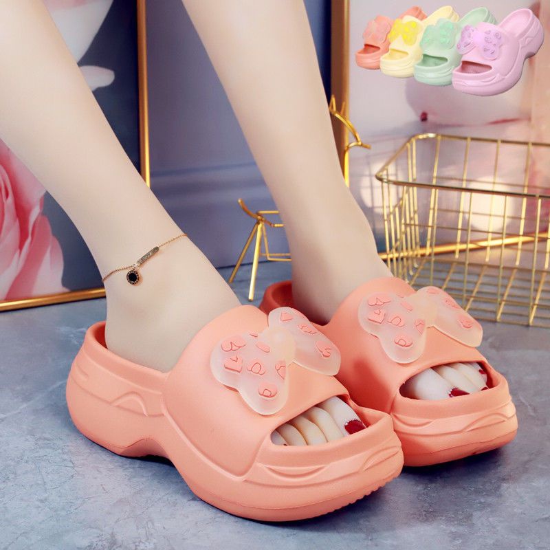 Dép nữ thời trang hot mùa hè mẫu mới ngọt ngào nơ bướm