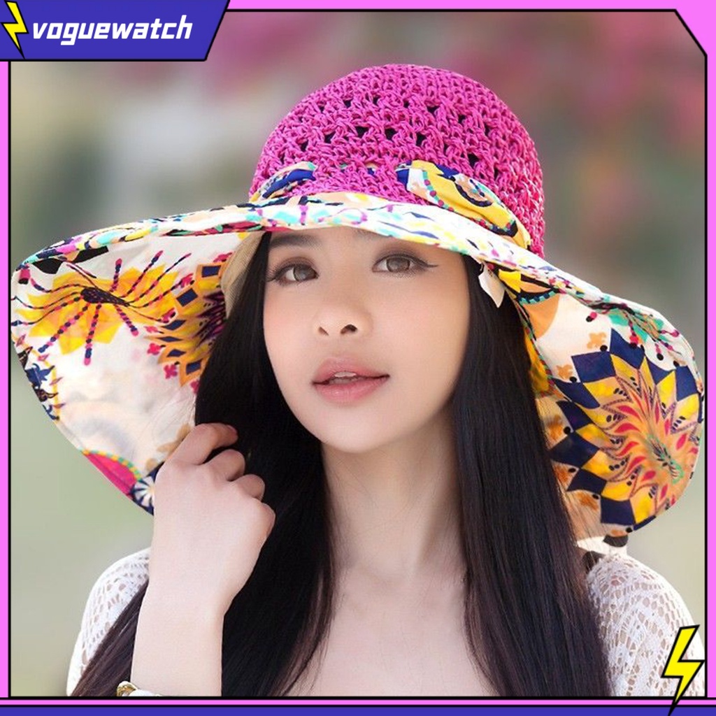 Mũ Rơm Vành Rộng Mềm Mại Thời Trang Mùa Hè
