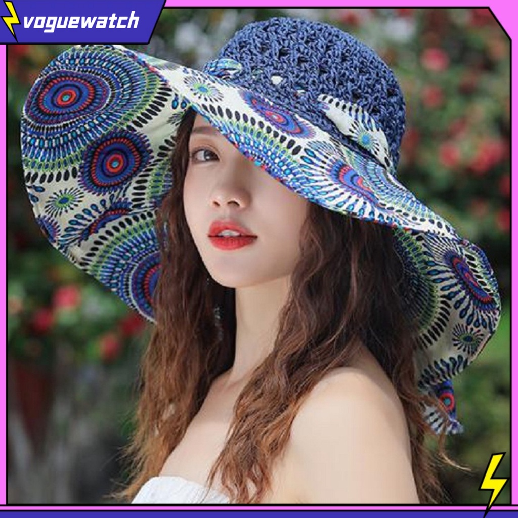 Mũ Rơm Vành Rộng Mềm Mại Thời Trang Mùa Hè
