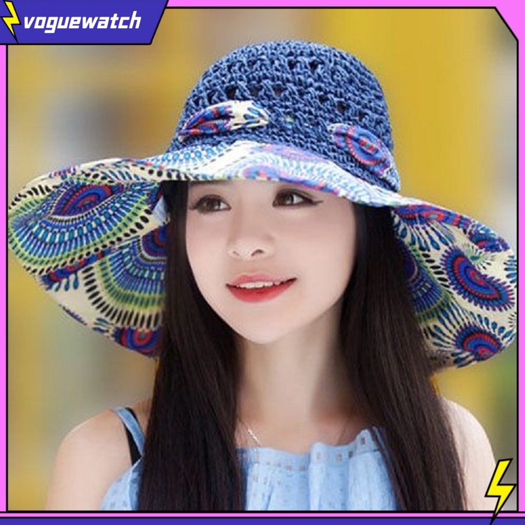 Mũ Rơm Vành Rộng Mềm Mại Thời Trang Mùa Hè