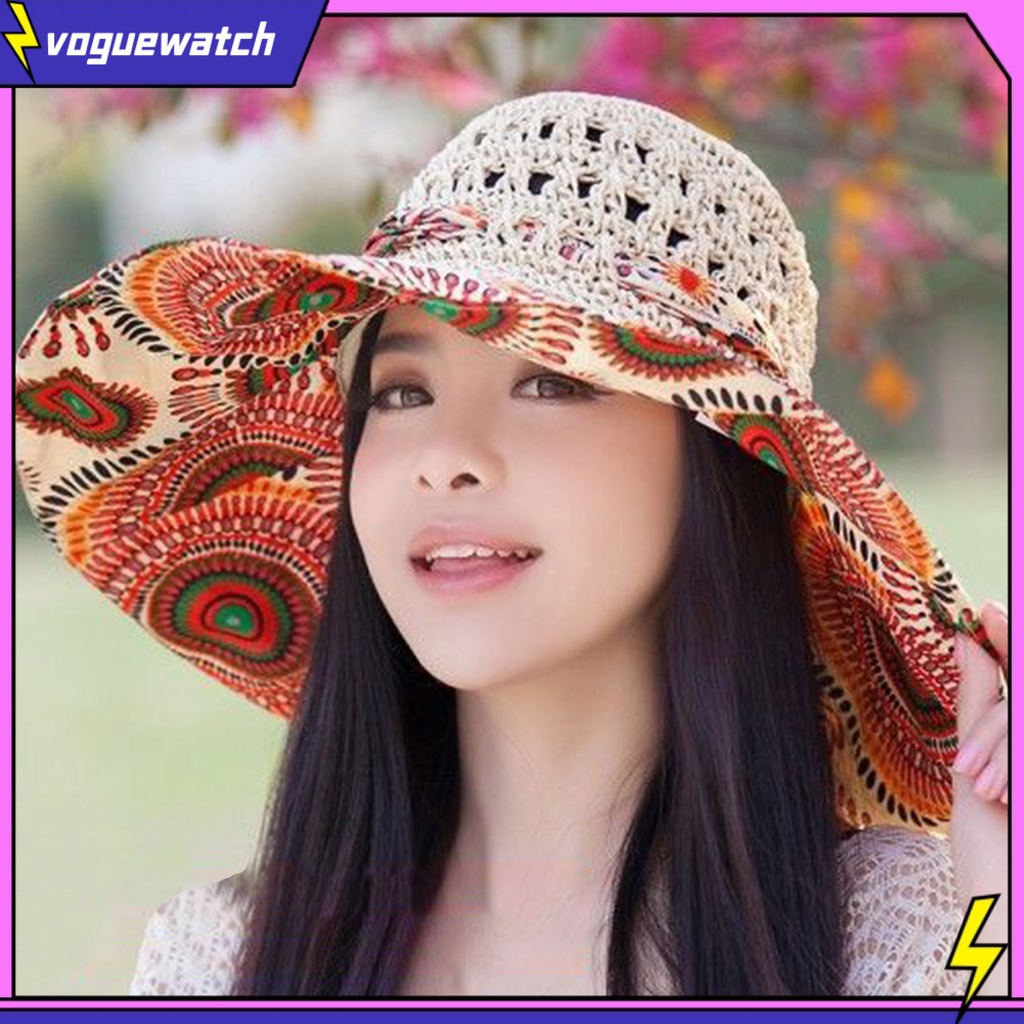 Mũ Rơm Vành Rộng Mềm Mại Thời Trang Mùa Hè