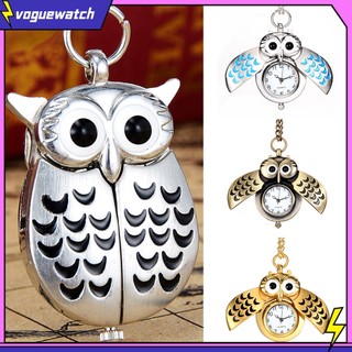 (Voguewatch) Đồng Hồ Quả Quýt Chạm Khắc Hình Cú Hoạt Hình