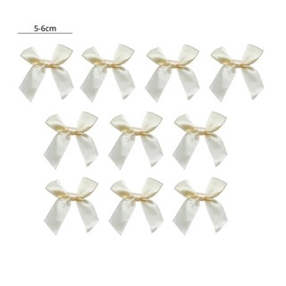 Sp070636 set 10 nơ lụa 2cm màu be