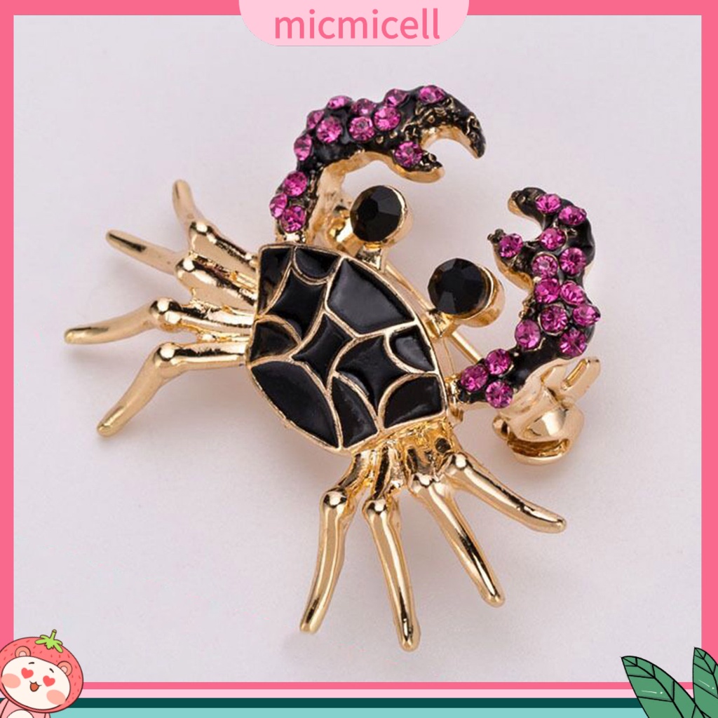 MICMICELL| Ghim Cài Áo Hình Con Cua Độc Đáo Thời Trang Cho Nữ