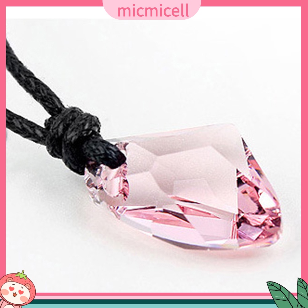 MICMICELL| Vòng cổ Dạng Dây Thừng Đính Pha Lê Nhân Tạo Thời Trang Cho Nam Và Nữ