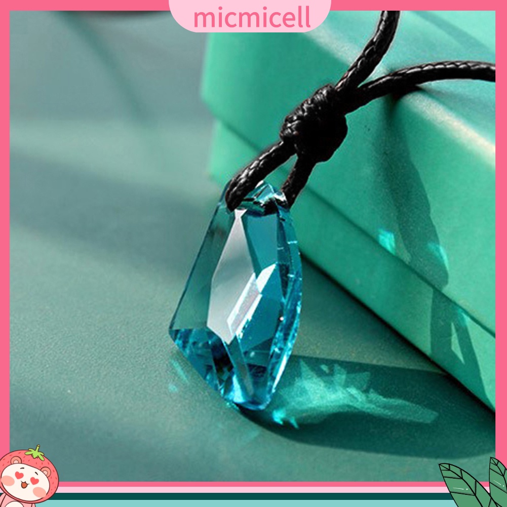 MICMICELL| Vòng cổ Dạng Dây Thừng Đính Pha Lê Nhân Tạo Thời Trang Cho Nam Và Nữ