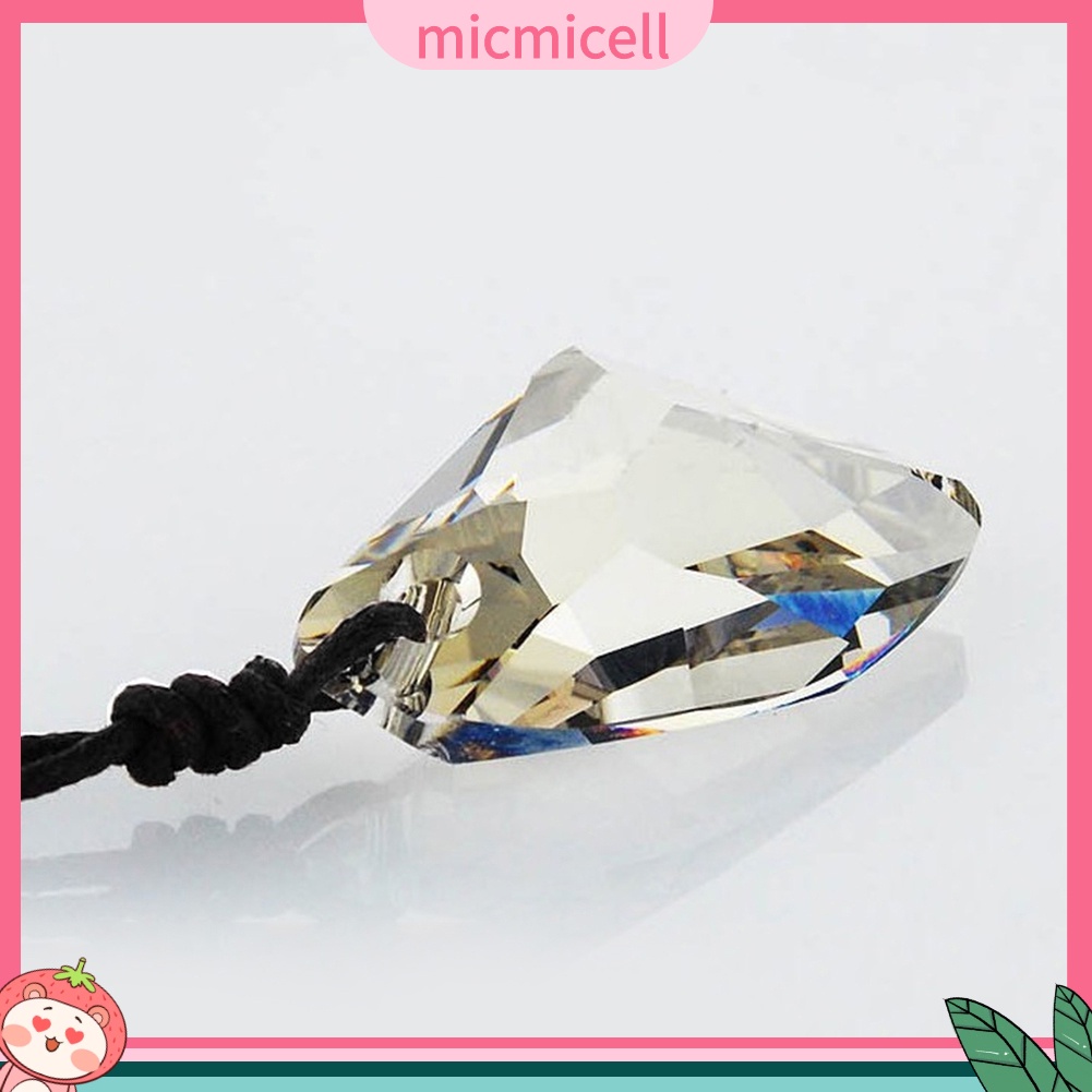 MICMICELL| Vòng cổ Dạng Dây Thừng Đính Pha Lê Nhân Tạo Thời Trang Cho Nam Và Nữ