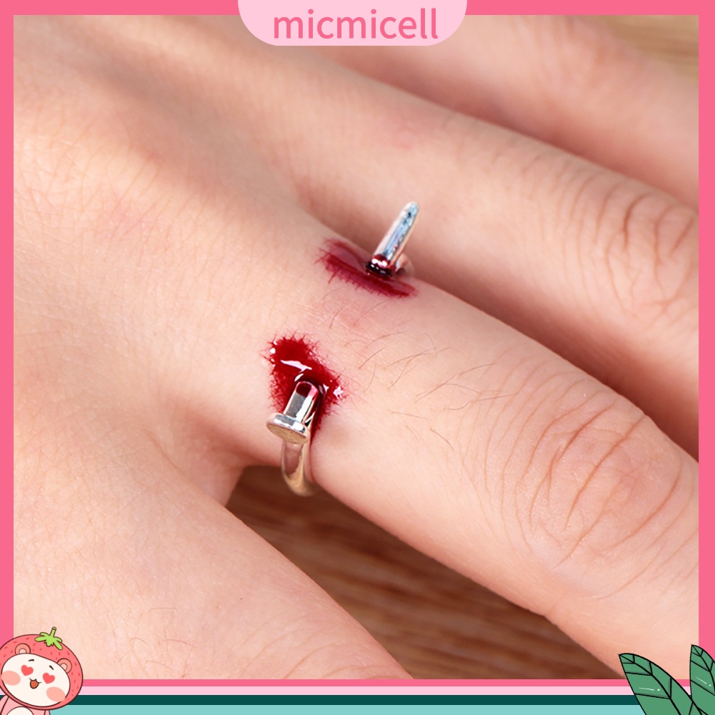 MICMICELL| Nhẫn Đeo Tay Họa Tiết Kinh Dị Thời Trang Dành Cho Nam Và Nữ