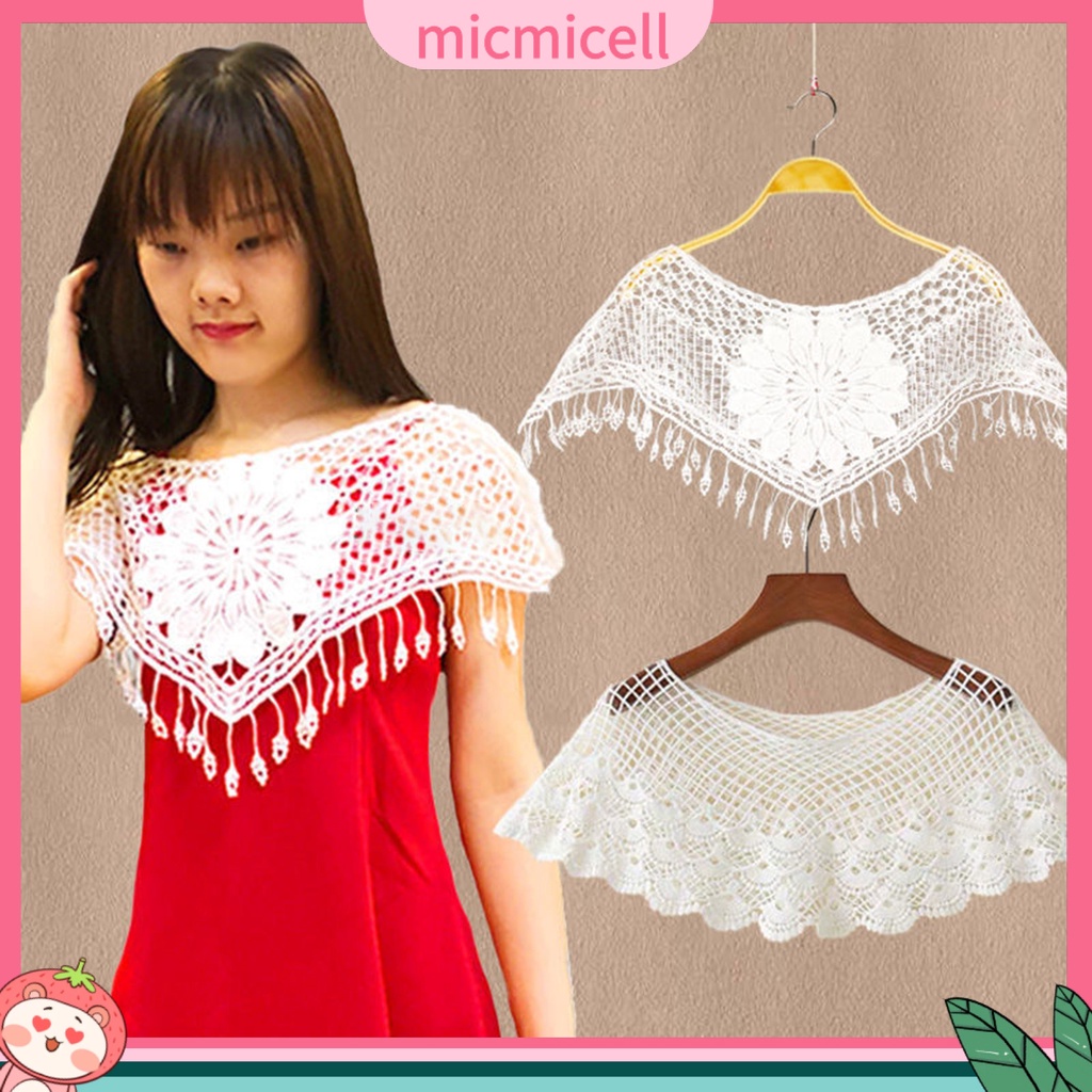 MICMICELL| Áo Lửng Phối Ren Xuyên Thấu Thời Trang Công Sở Cho Nữ