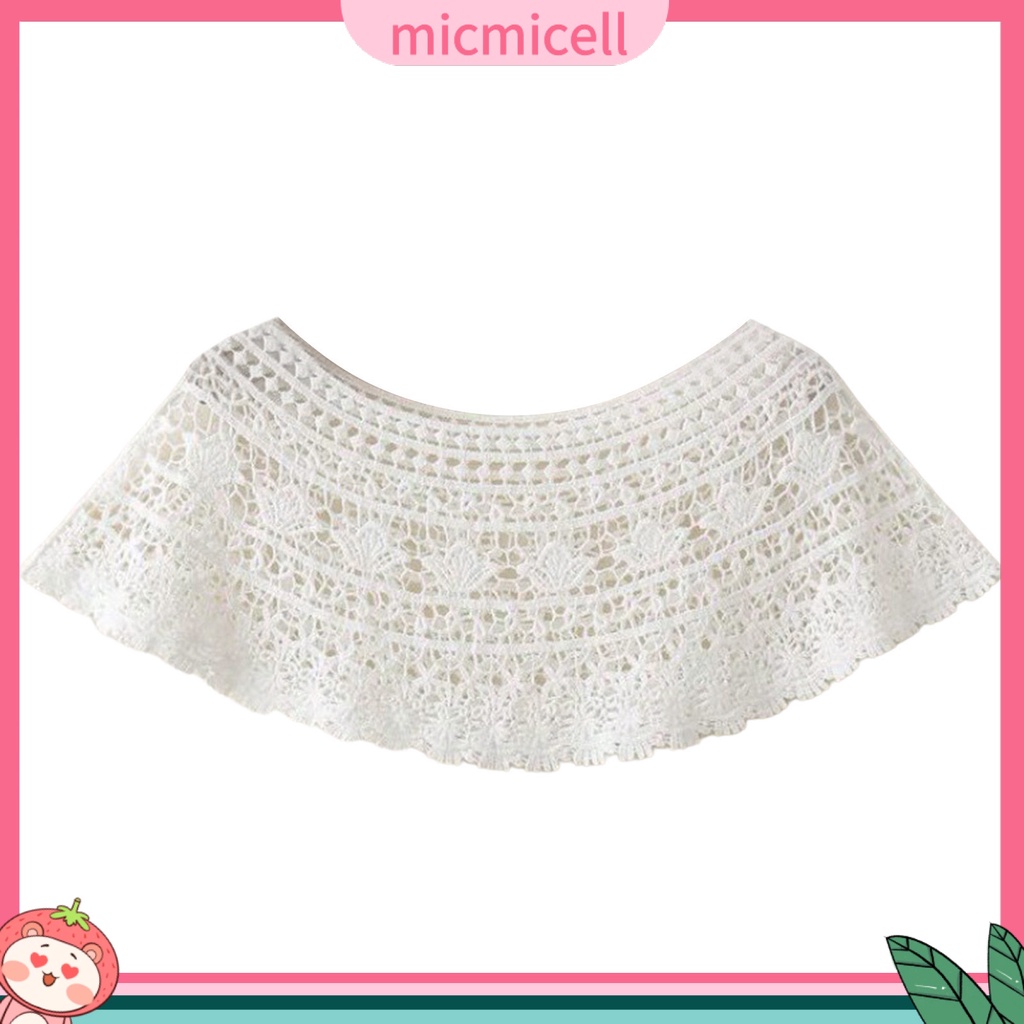 MICMICELL| Áo Lửng Phối Ren Xuyên Thấu Thời Trang Công Sở Cho Nữ