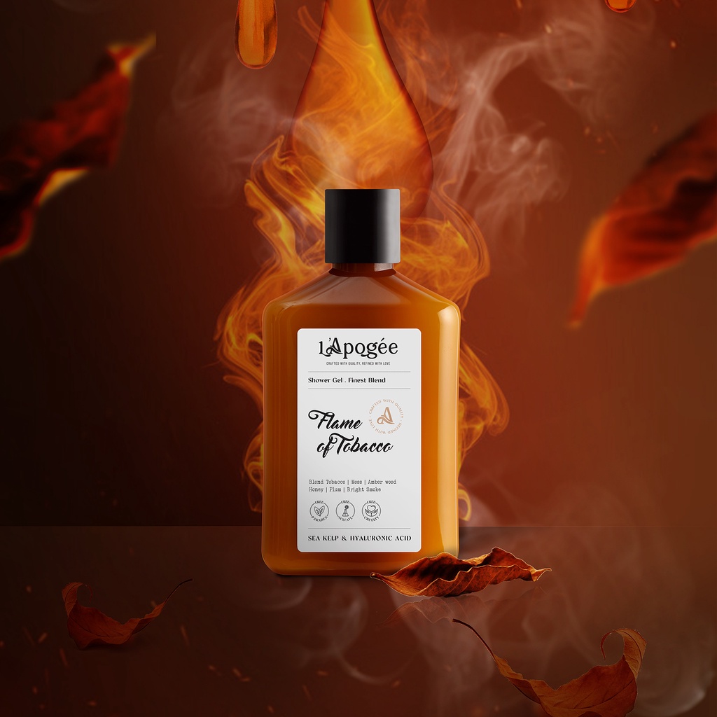 SỮA TẮM NƯỚC HOA CHO DA NHẠY CẢM FLAME OF TOB@CCO DUNG TÍCH 350ML CHÍNH HÃNG L'APOGÉE