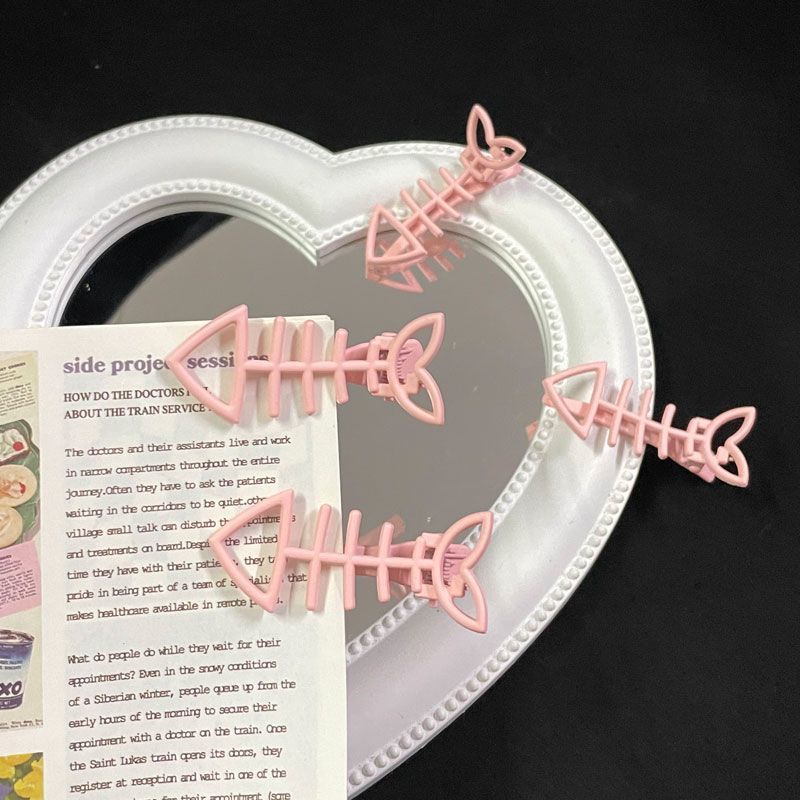 Kẹp TóC HìNh Xương Cá MàU KẹO Dễ Thương Cho Nữ