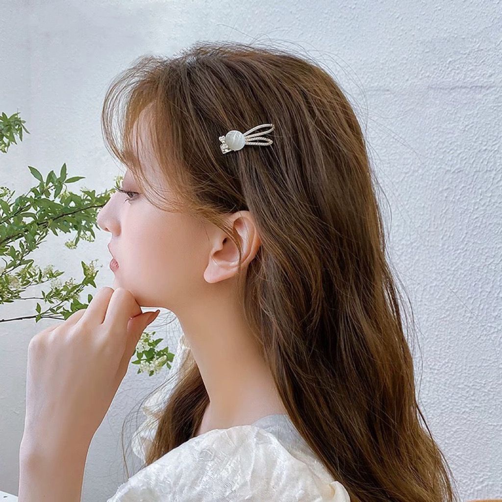 Kẹp Tóc Mái Ngắn Hình Thỏ Dễ Thương Thời Trang Mùa Hè