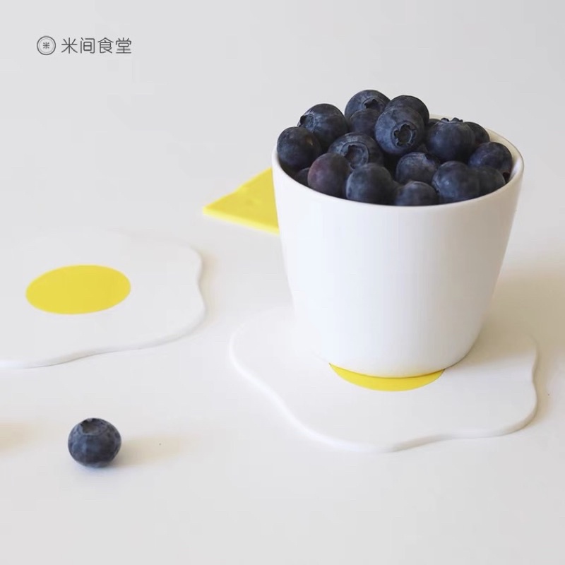 Tấm lót ly Breakfast silicone cách nhiệt
