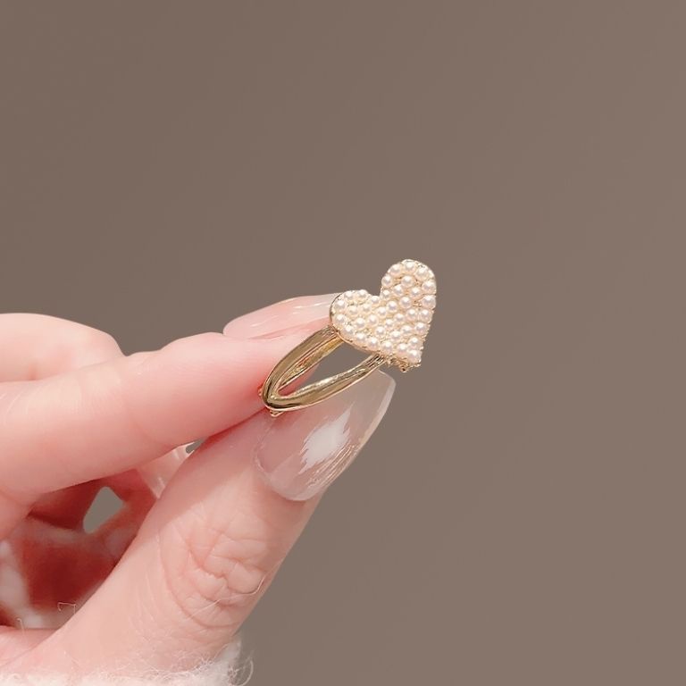 Kẹp Tóc Đính Đá Hình Trái Tim Nhỏ Nhắn Dễ Thương
