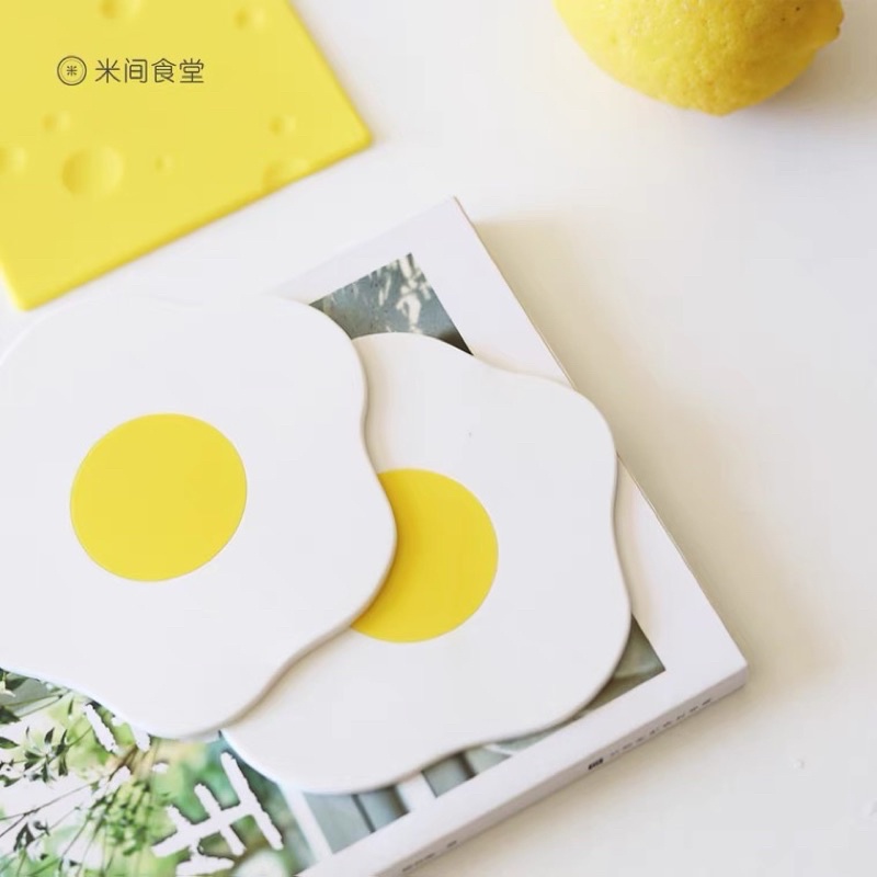 Tấm lót ly Breakfast silicone cách nhiệt