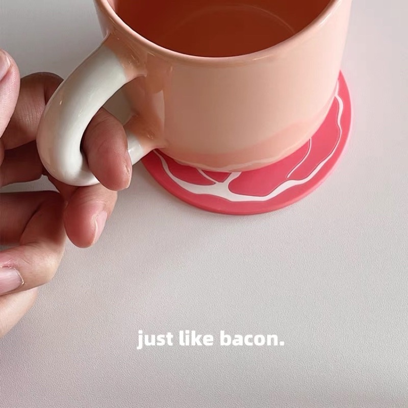 Tấm lót ly Breakfast silicone cách nhiệt