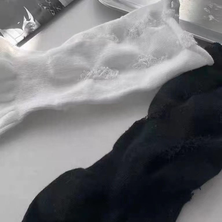 Vớ Rách Màu Sắc Đơn Giản Thời Trang Mùa Hè Dễ Phối Đồ