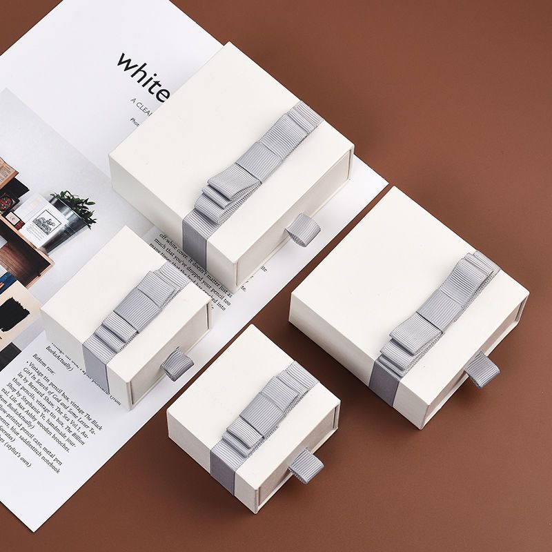 Hộp Quà Tặng Đóng Gói Trang Sức Vòng Cổ Vòng Tay Hoa Tai Nơ Tinh Tế Cho Chị Em Gái