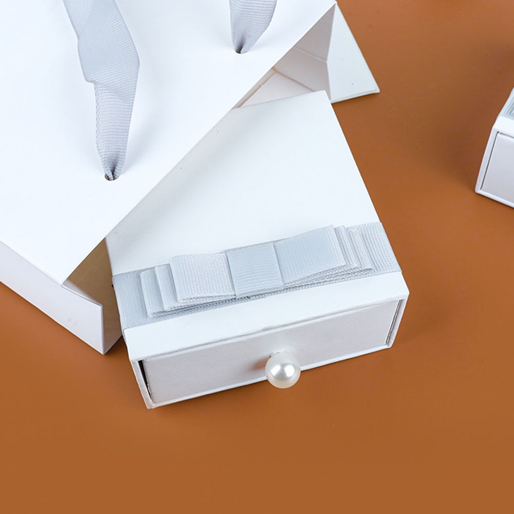 Hộp Quà Tặng Đóng Gói Trang Sức Vòng Cổ Vòng Tay Hoa Tai Nơ Tinh Tế Cho Chị Em Gái