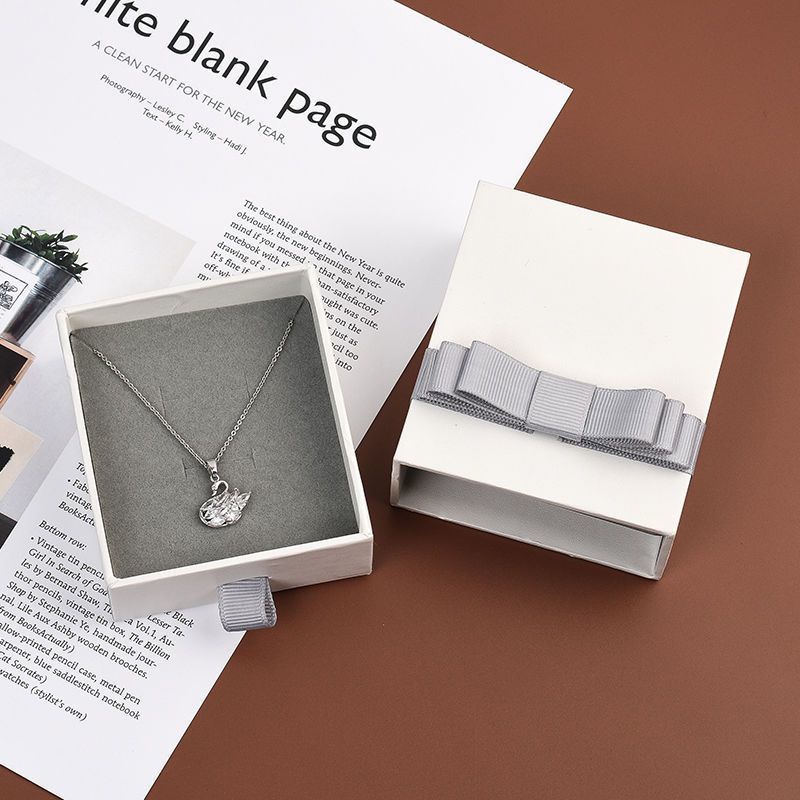 Hộp Quà Tặng Đóng Gói Trang Sức Vòng Cổ Vòng Tay Hoa Tai Nơ Tinh Tế Cho Chị Em Gái