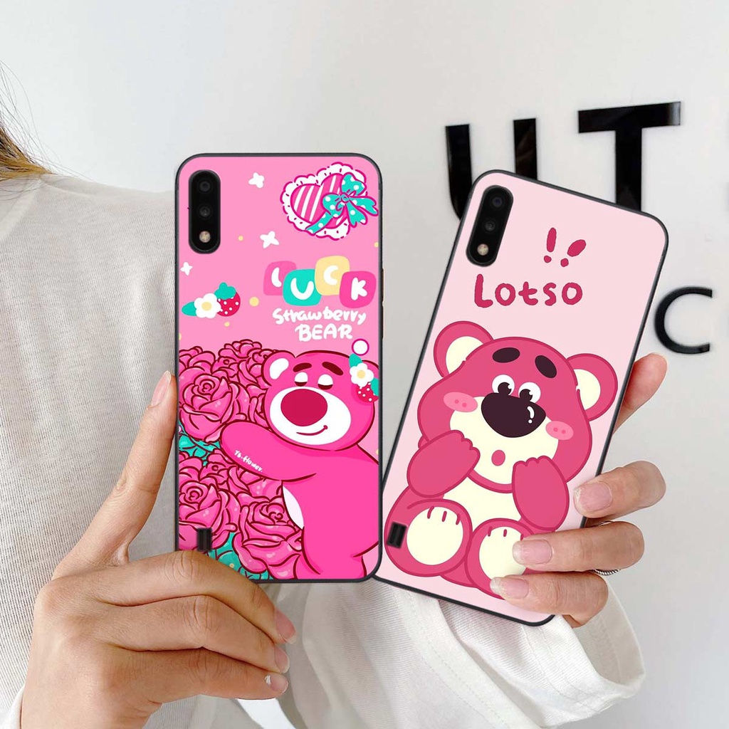 Ốp Samsung A01 / A02 phong cách nice sweet bear gấu dâu lotso hot trend thời trang