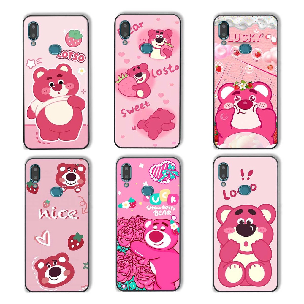 Ốp Samsung A10s phong cách nice sweet bear gấu dâu lotso hot trend thời trang