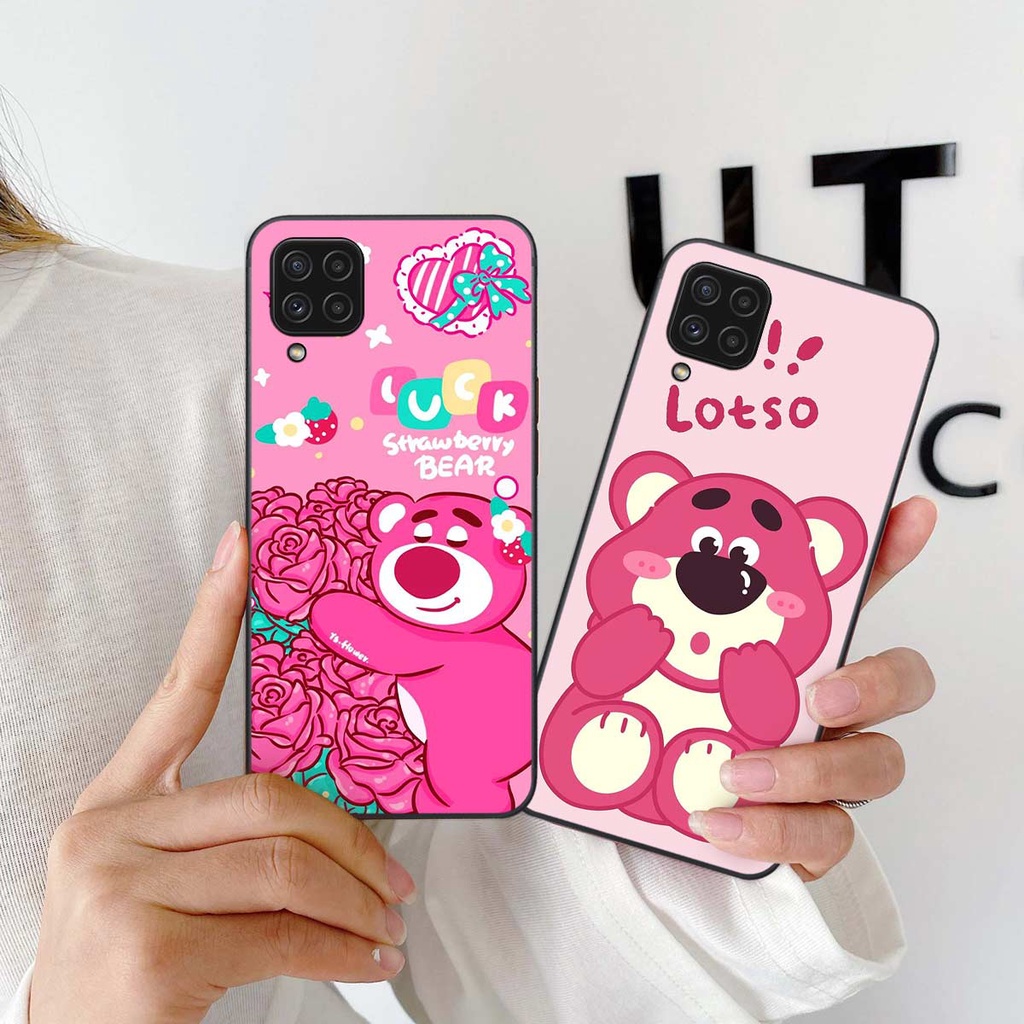 Ốp Samsung A22 4G / A22 5G phong cách nice sweet bear gấu dâu lotso hot trend thời trang