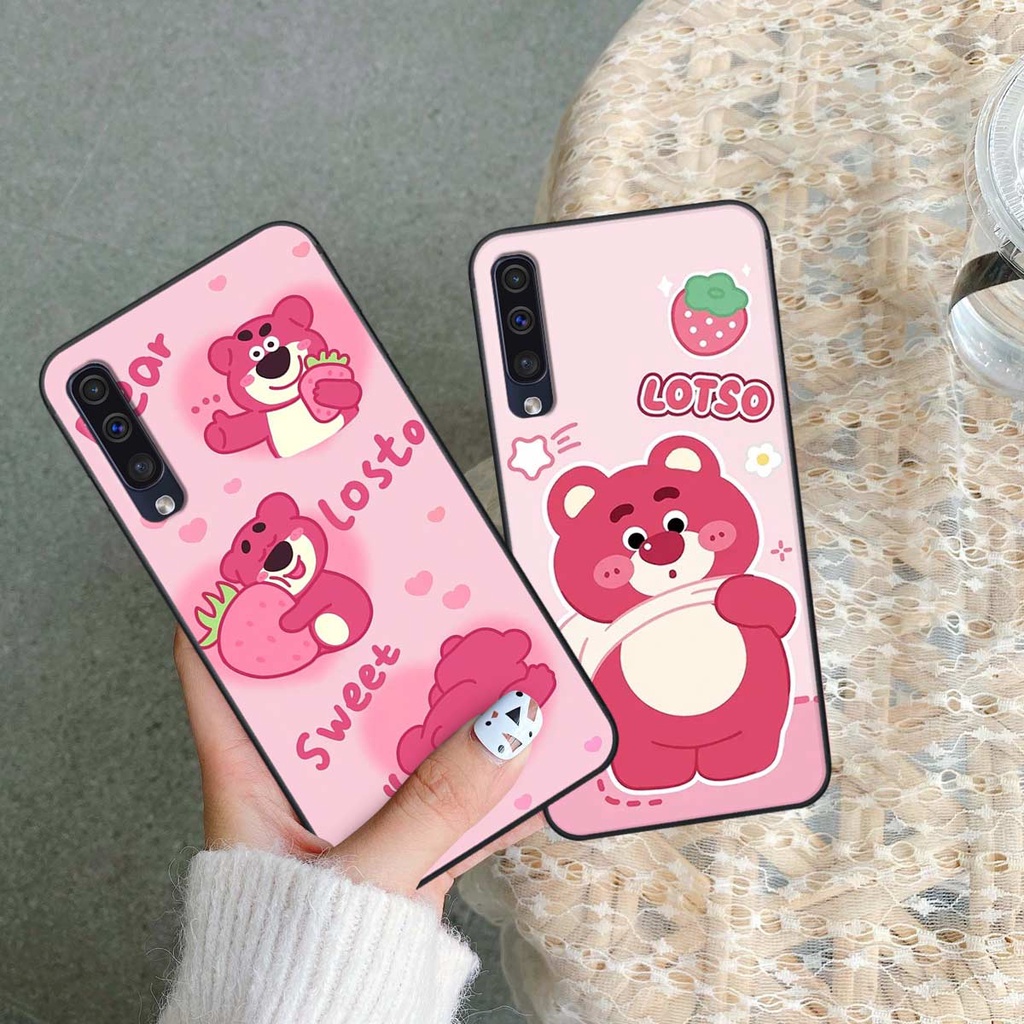 Ốp Samsung A30s / A50 / A50s / A70 phong cách nice sweet bear gấu dâu lotso hot trend thời trang