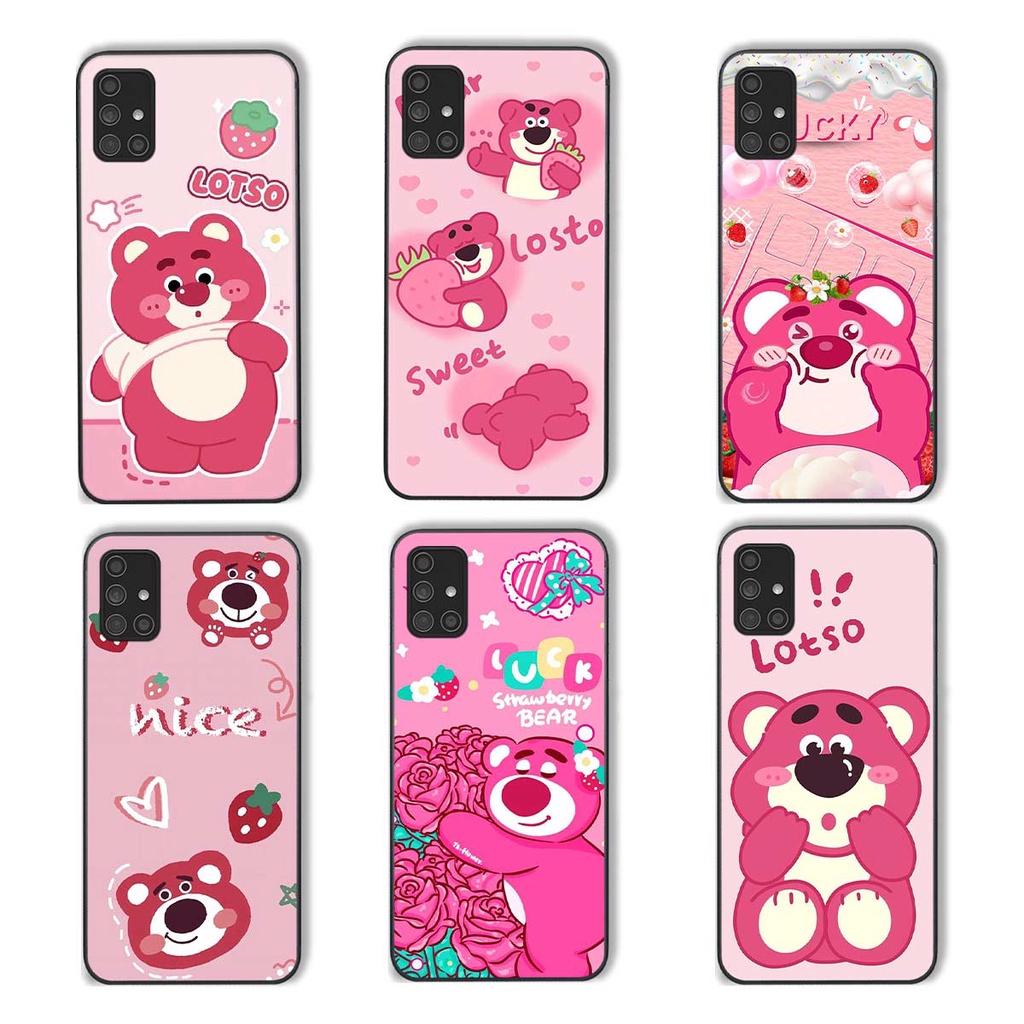 Ốp Samsung A31 / A51 / A71 phong cách nice sweet bear gấu dâu lotso hot trend thời trang