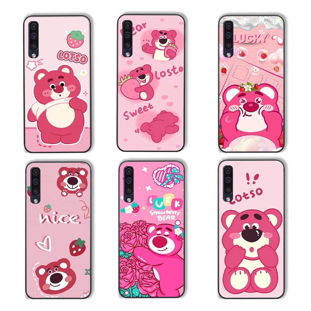 Ốp Samsung A30s / A50 / A50s / A70 phong cách nice sweet bear gấu dâu lotso hot trend thời trang